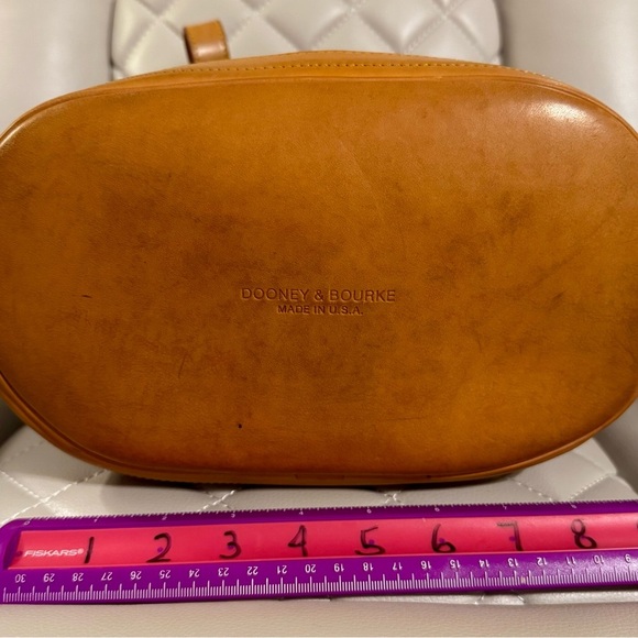 Dooney & Bourke Blue and Tan Structured Tote - Picture 6 of 6